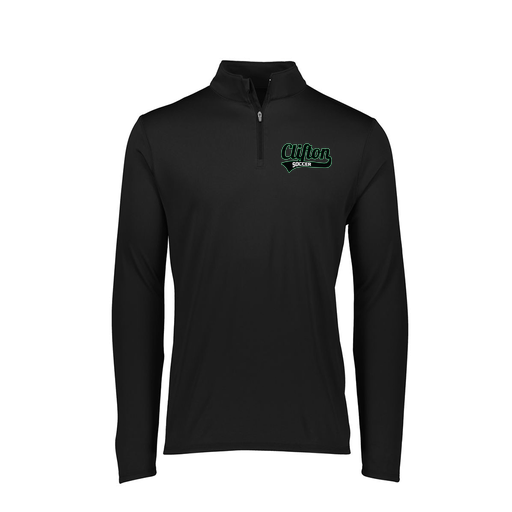 [FTLQFLBK-FAXS-LOGO2] Decker Women's Flex-Lite 1/4 Zip Shirt (Female Adult XS, Black, Logo 2)
