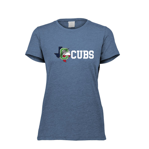 [FTSCUBNV-FAXS-LOGO3] Decker Women's Tri-Blend T-Shirt - Short Sleeve (Female Adult XS, Navy, Logo 3)
