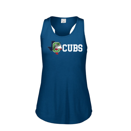 [3078.U22.S-LOGO3] Ladies Tri Blend Tank Top (Female Adult S, Navy, Logo 3)