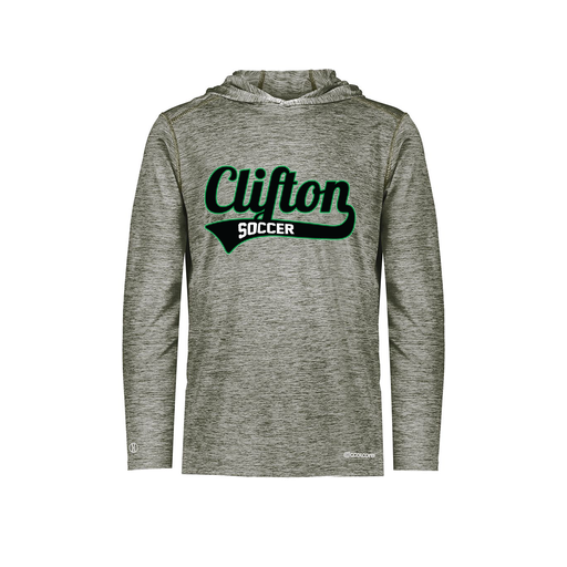 [FOLHCGGY-AS-LOGO2] Decker Men's Charge Hoodie (Adult S, Gray, Logo 2)