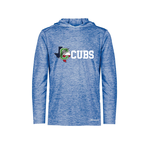 [FOLHCGRY-YS-LOGO3] Decker Youth Charge Hoodie (Youth S, Royal, Logo 3)