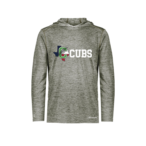 [FOLHCGGY-YS-LOGO3] Decker Youth Charge Hoodie (Youth S, Gray, Logo 3)