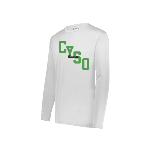 [222822.005.XS-LOGO1] Men's LS Smooth Sport Shirt (Adult XS, White, Logo 1)