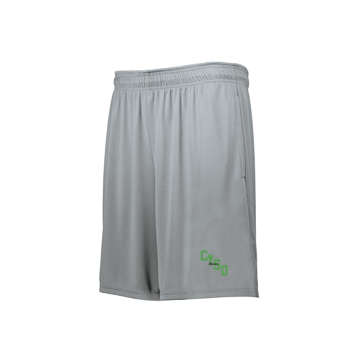 [229511.099.XS-LOGO1] Men's Swift Short (Adult XS, Silver, Logo 1)