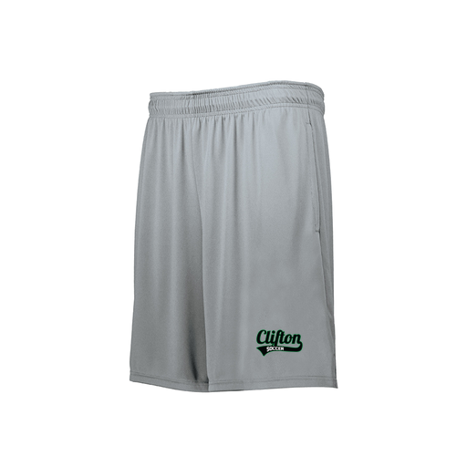 [229511.099.XS-LOGO2] Men's Swift Short (Adult XS, Silver, Logo 2)