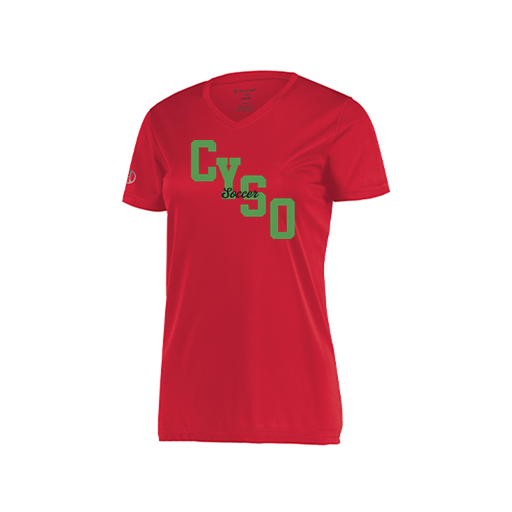 [222820.083.S-LOGO1] Ladies Movement Dri Fit Shirt (Female Adult S, Red, Logo 1)