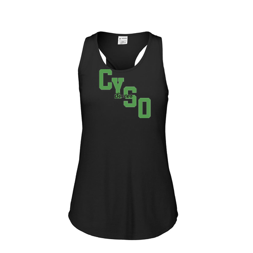 [3078.K94.S-LOGO1] Ladies Tri Blend Tank Top (Female Adult S, Black, Logo 1)