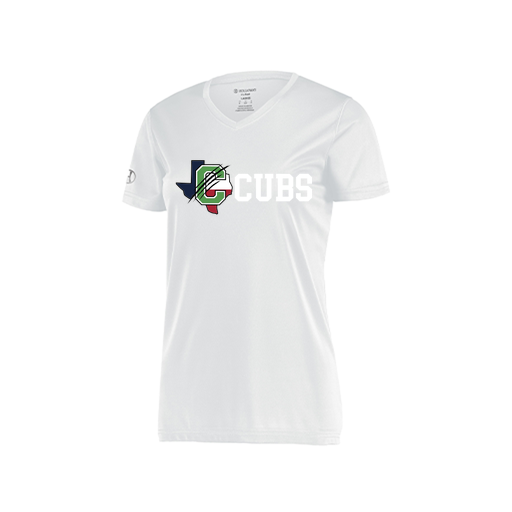 [222820.005.S-LOGO3] Ladies Movement Dri Fit Shirt (Female Adult S, White, Logo 3)